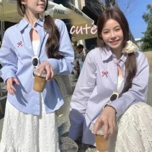 Kemeja Wanita RIBONIA SALUR Pita Bordir