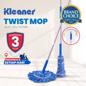 Kleaner Alat Pel Putar 1 Pcs Bahan Microfiber Twist Mop Pembersih Lantai K19025