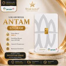 Gold Logam Mulia Antam Press ( LM ) 0,5GR - Emas Batangan 100% Asli