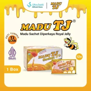 Madu Tj kemasan sachet 1 box (12pcs) - rasa jeruk / original / strawberry