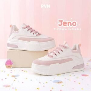 PVN Jeno Sepatu Sneakers Wanita Kasual Sport Shoes Pink 438