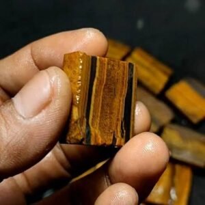 batu akik tiger eye / bongkahan batu akik tiger eye gold super HQ klep goyang 3D
